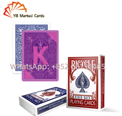 Cartes de jeu d'encre invisible de PVC 0.30mm Tally Ho Playing Cards Gold Poker épais