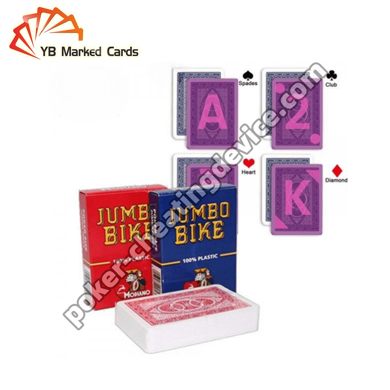 Modiano Juice Jumbo Bike Cartes de jeu marquées pour les cartes de jeu Verres