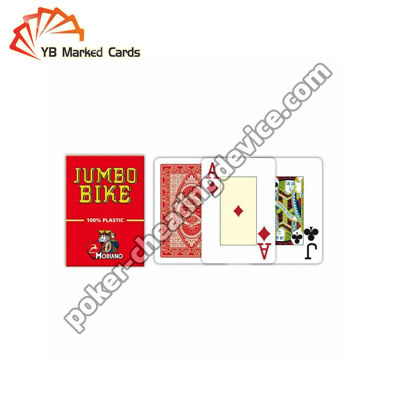 Modiano Juice Jumbo Bike Cartes de jeu marquées pour les cartes de jeu Verres