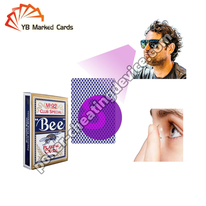 Carte à l'encre invisible pour lentilles de contact HD