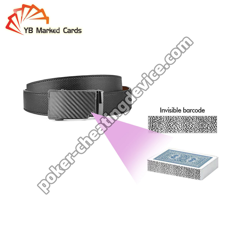 Scanner de triche de ceinture de cuir pour le jeu de code à barres avec analyseur de poker