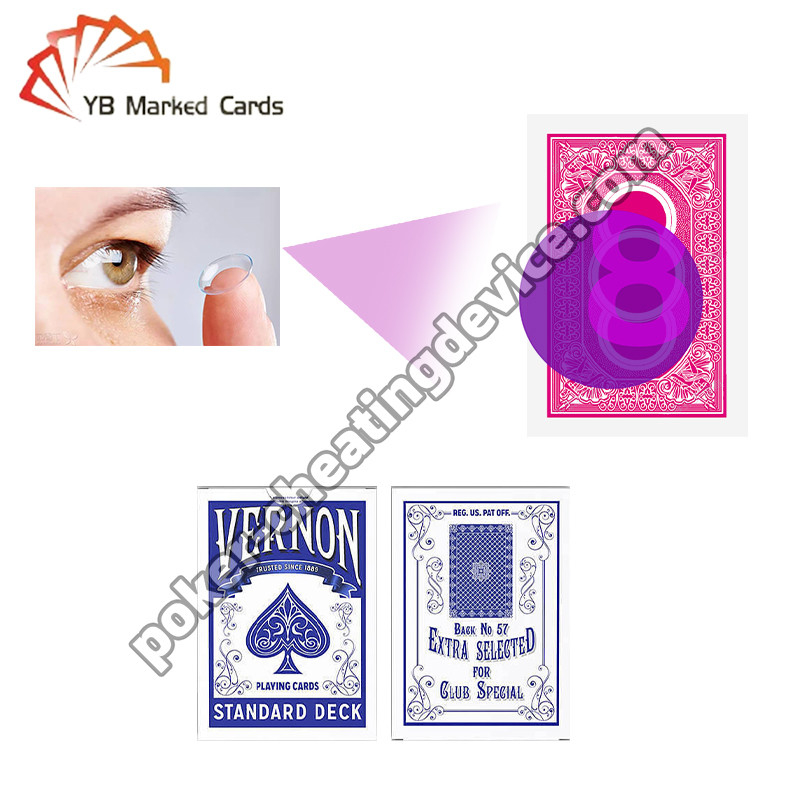 Acquérir un avantage avec des lentilles de contact infrarouges à encre invisible pour les cartes marquées