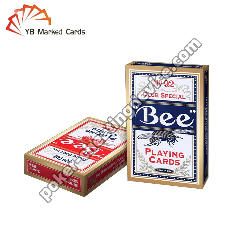 Cartes marquées au code-barres Bee Standard pour l'analyse du poker et l'avantage de tricherie