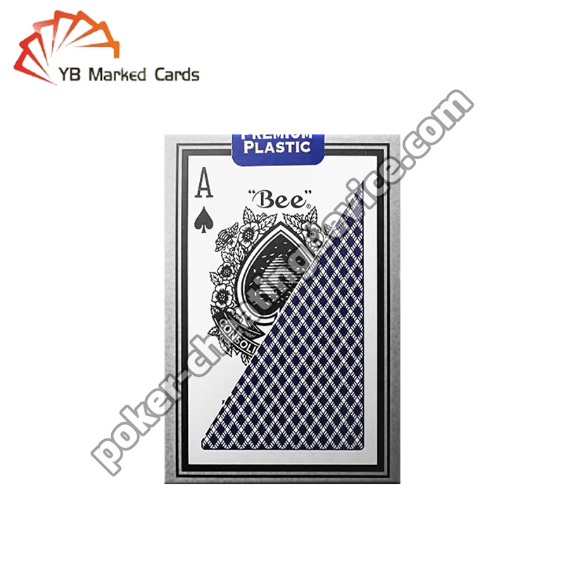 Codes à barres en plastique marqués Decks de cartes étroites pour l'analyseur de poker AKK