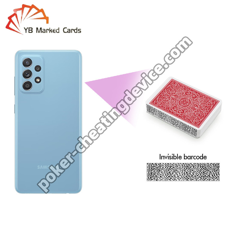 AKK A2 Samsung A52 analyseur de jeu de cartes marquées pour cartes marquées côte à côte avec code-barres