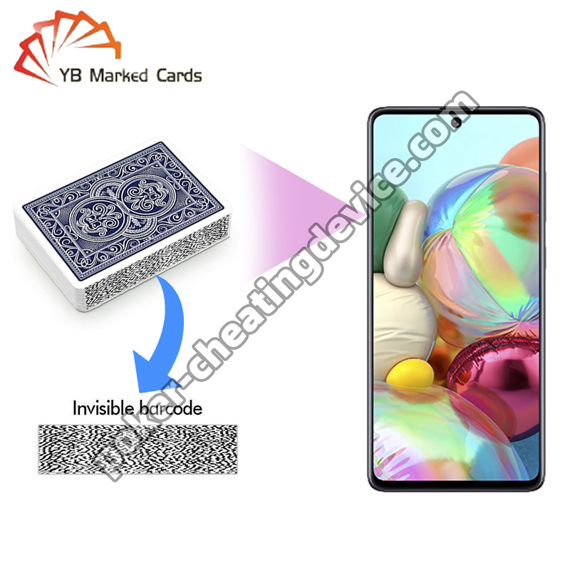 AKK A5 Samsung Galaxy A71 Analyseur de jeu de cartes marquées pour les cartes de poker marquées par code-barres