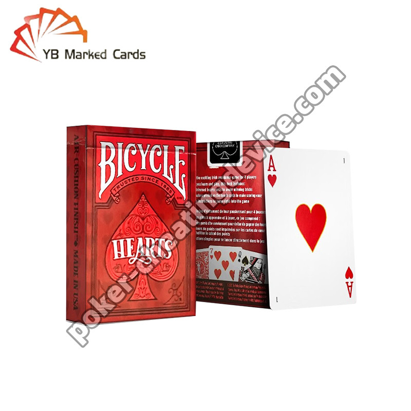 Bicycle Marqué Deck Jouer aux cartes Classic Heart War Pour les cartes marquées Verres