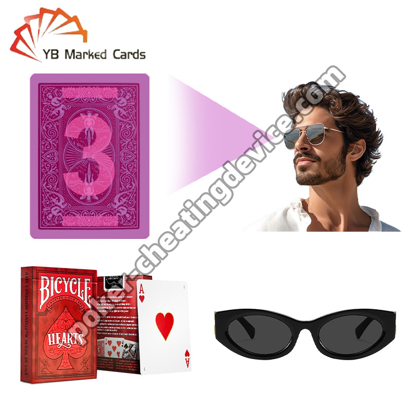 Bicycle Marqué Deck Jouer aux cartes Classic Heart War Pour les cartes marquées Verres