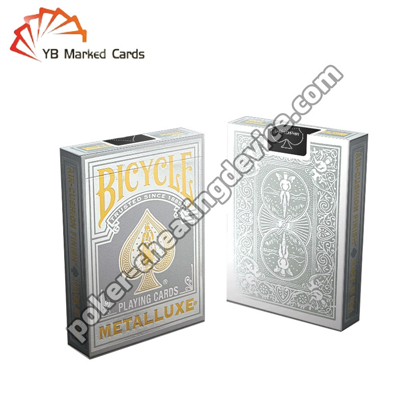 Bicycle Marqué Cartes Poker Série Dorée Fantasy Argent Pour Tricherie Lentilles de contact