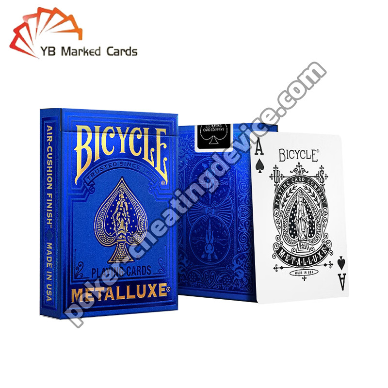 Bicycle Secret Marqué Cartes de Poker Série Dorée Saphir Bleu Pour Les Lunettes De Soleil De Poker