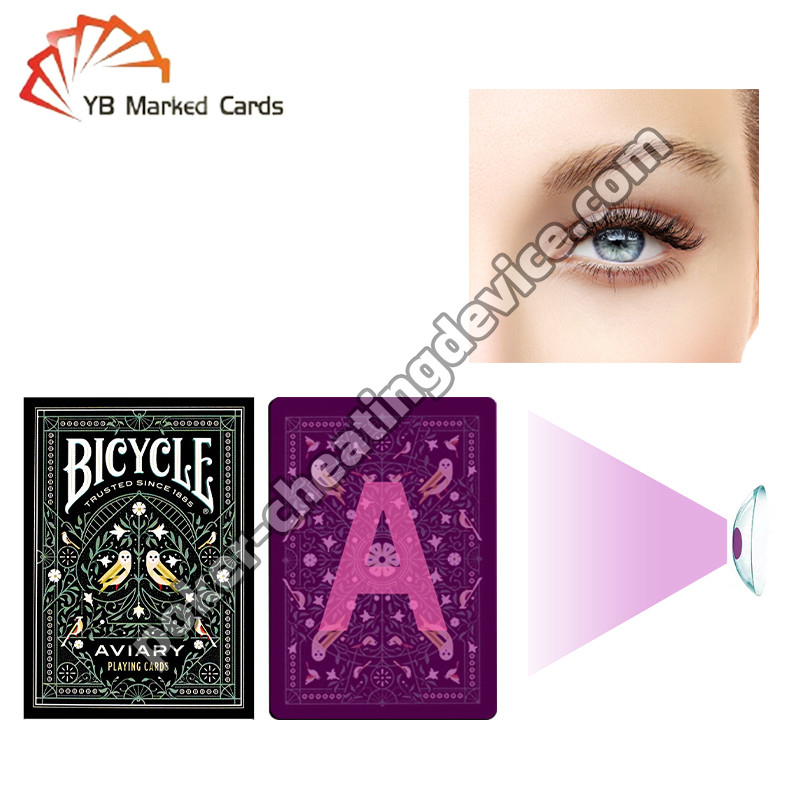 La bicyclette marquée carte de jeu Pour les lentilles de contact UV Solution sécurisée tricherie