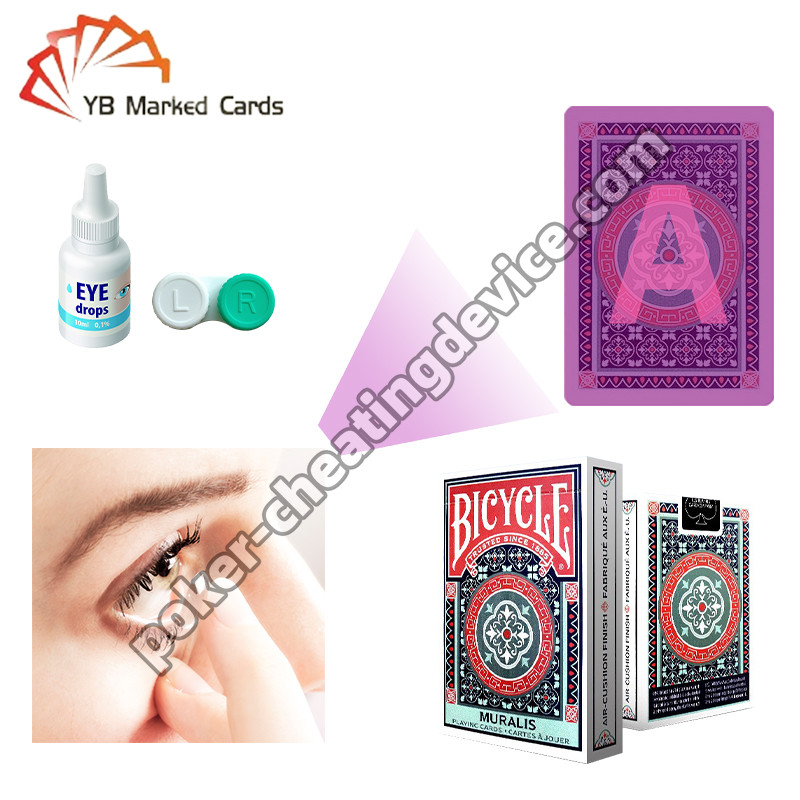 Bicicle Marqué Deck de cartes Pour lecteur Lentilles de contact Technologie de marquage infrarouge
