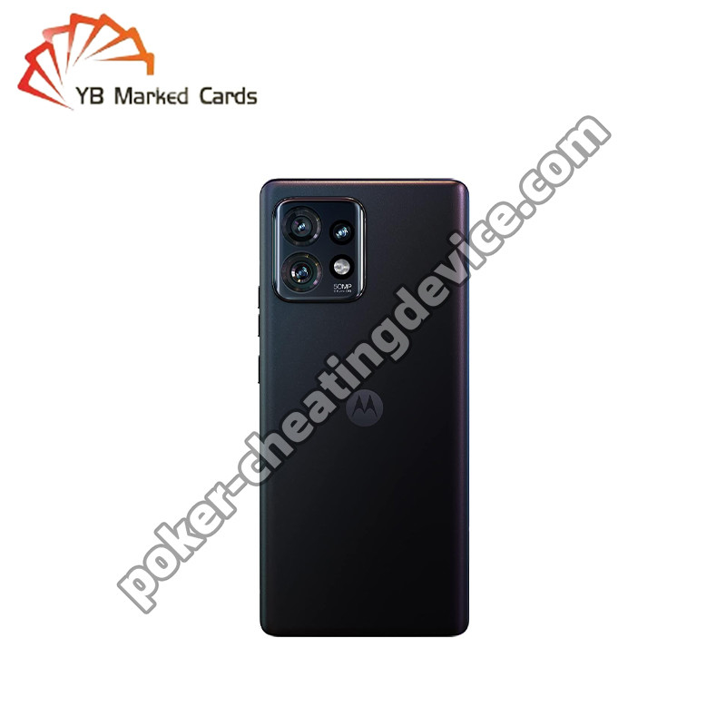 CVK 400 Motorola Edge+ analyseur de poker téléphonique pour cartes à jouer avec un code-barres marqué