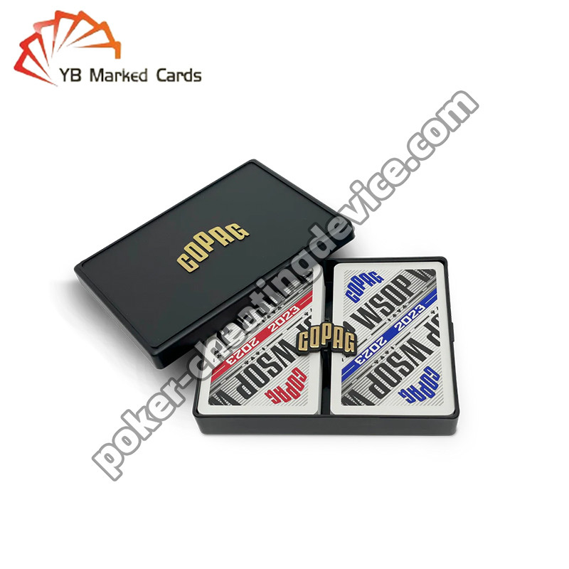 Copag WSOP 2023 Retro Design Uv Marqué Cartes de jeu Blue / Red Deck Set