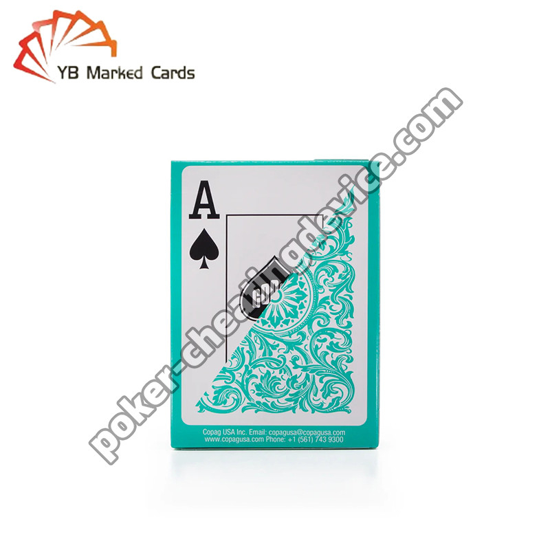 Copag Elite Lumière Encrée Marquage Cartes Verte Deck Unique Pour Tricher Au Poker