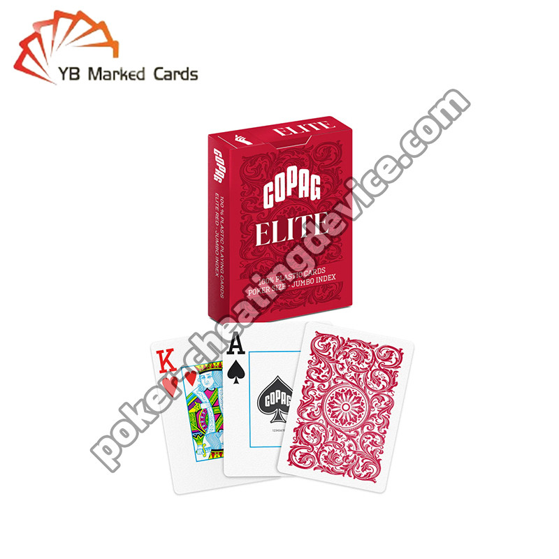 Copag Elite Marqué cartes à jouer Rouge Deck unique Pour les lentilles de contact infrarouges