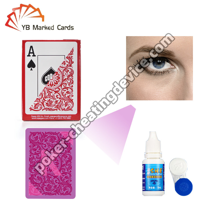Copag Elite Marqué cartes à jouer Rouge Deck unique Pour les lentilles de contact infrarouges