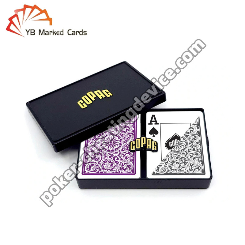 Copag 1546 Cartes Truquées avec Code-Barres Index Jumbo Violet/Gris Jeu Double