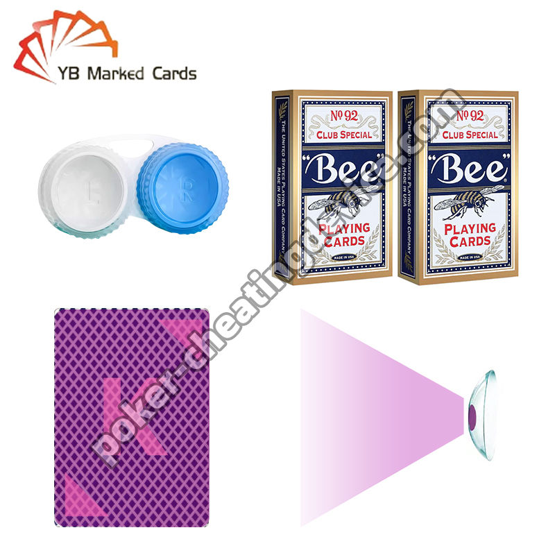 Lentilles de contact à rayons X à infrarouge avec une durée de validité d'un an pour les jeux de poker