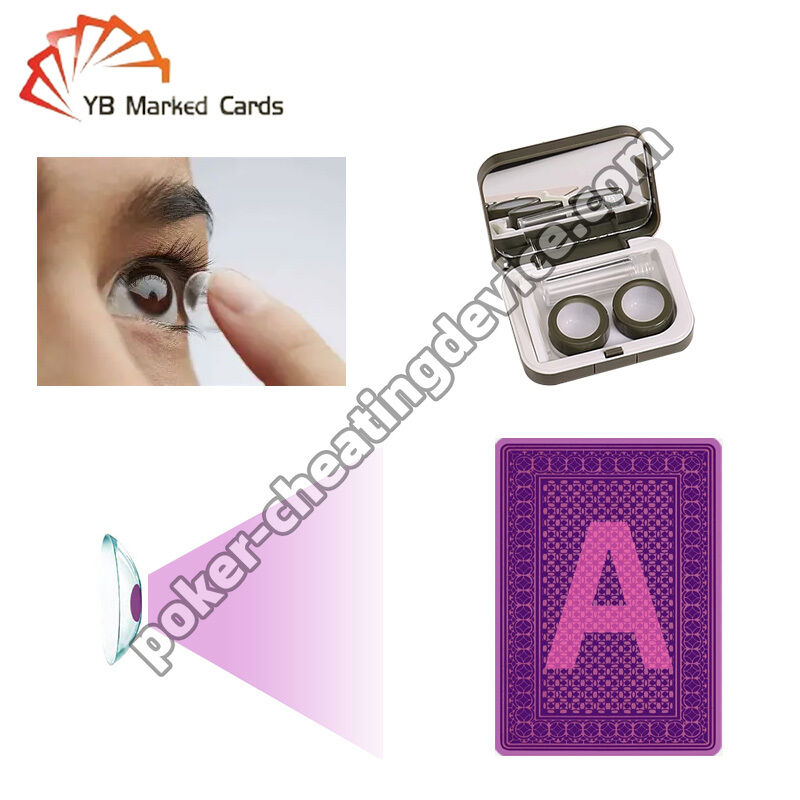 Les lentilles de contact IR pour les cartes à jouer à l'encre invisible
