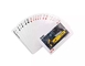 Cartes de jeu imprimées par coutume de fraude de dispositif de tisonnier de blanc de plate-forme 57*87mm