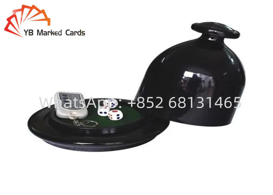 Voûte en plastique de tasse de rouleau de matrices de noir de tasse de matrices de casino avec un à télécommande