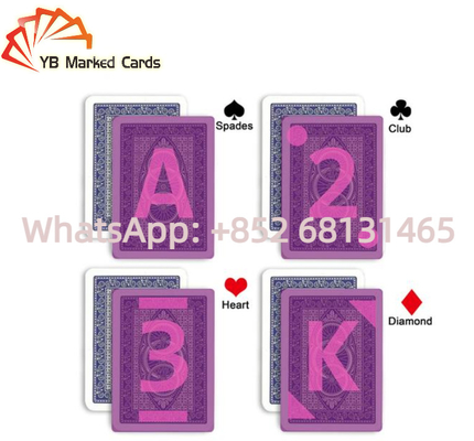 Index enorme en plastique invisible des cartes de jeu de Modiano Adjara 100% pour la fraude de tisonnier