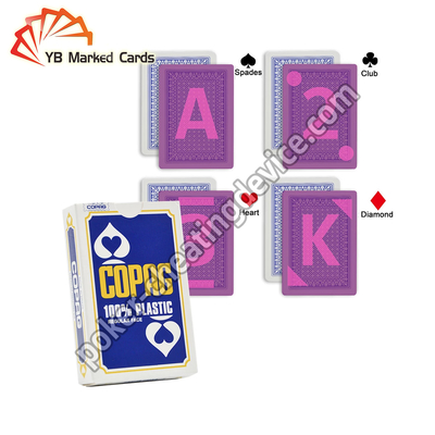 Cartes de jeu enormes de visage de Copag pour les verres de contact invisibles ISO9001