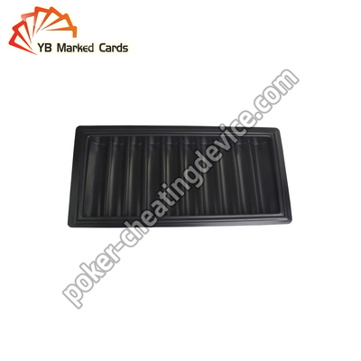 Cartes de jeu de Chip Tray Camera To Read Marked de tisonnier de noir de Texas Holdem Poker Cheating Device
