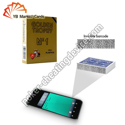 Modiano Code à barres doré Invisible Encrier Marqué Cartes Pour Poker Scanner Appareil