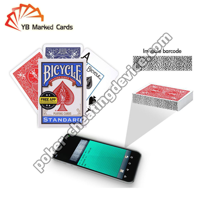 Codes à barres de vélo Cartes marquées pour le calculateur de poker