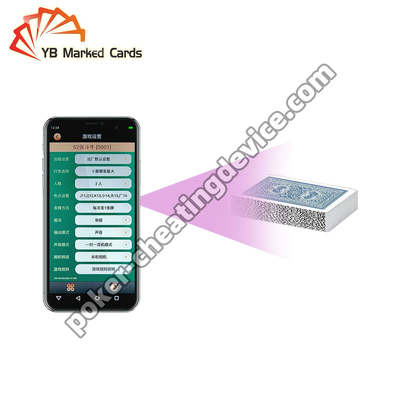 Discrète haute technologie iPhone marqué cartes caméra pour l' analyseur de main gagnant de poker