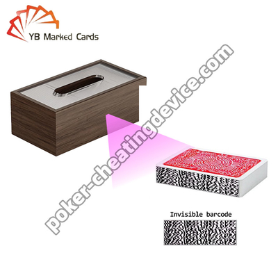 Scanner de cartes de poker Tissu Box pour cartes de poker marquées par un code-barres