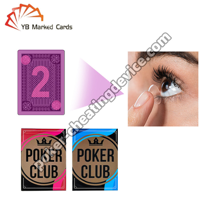 Amenez votre jeu de poker plus loin avec des lentilles de contact avec des cartes lumineuses marquées