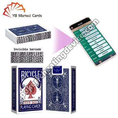 BICYCLE Bicycle Cartes à jouer Code à barres Marqué Cartes de poker bleu classique