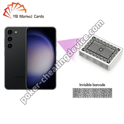 CVK Samsung Galaxy S22+ analyseur de cartes de jeu de poker pour les cartes de marquage de code-barres