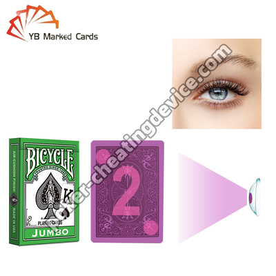 Bicycle Encrée Invisible Cartes de Poker Classic Vert Pour Poker Tricheur Lentilles de contact