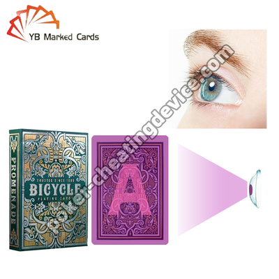Bicycle Cartes de marquage à l' encre invisible Pour tricher Cartes de contact Lentilles