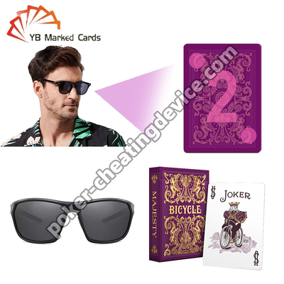 Jeu de cartes de vélo pour le poker, jeux de lunettes de soleil, jeux de triche, jeux d'avant.