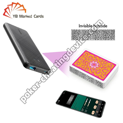 Power Bank Poker Scanner de cartes à tricher Pour le dispositif d'analyseur de poker et les cartes à codes-barres