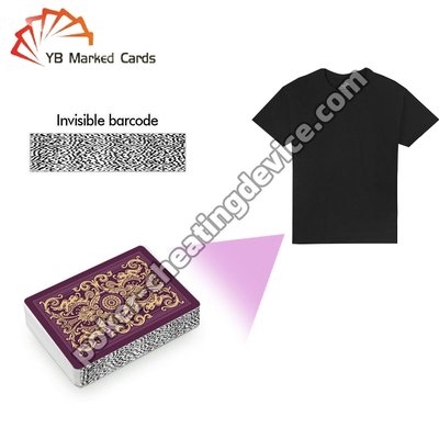 T-Shirt Scanner de cartes de poker Pour l'analyseur de cartes de poker et le marquage de code à barres de cartes à jouer