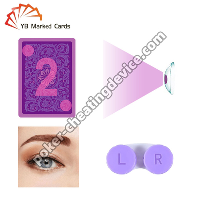 Des lentilles de contact infrarouges pour les cartes de poker marquant votre secret pour gagner chaque partie