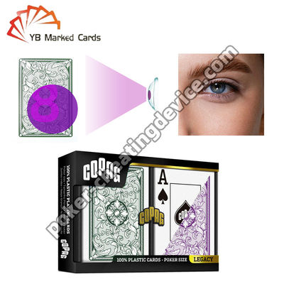 Copag Legacy série de cartes de jeu de marquage Deck vert / violet