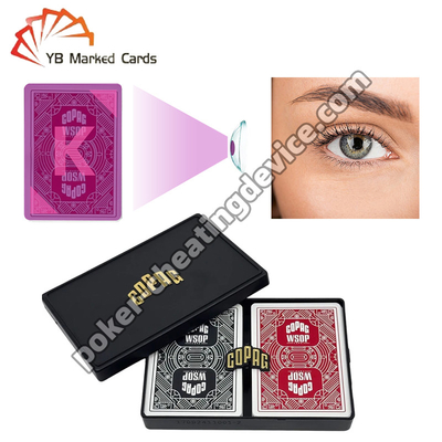 Copag WSOP Marquage Invisible Cartes à jouer Noir / Rouge Double Deck Set
