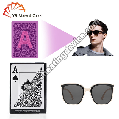 Copag Elite Cartes d'encre lumineuses Noir Deck unique pour les cartes marquées Verres