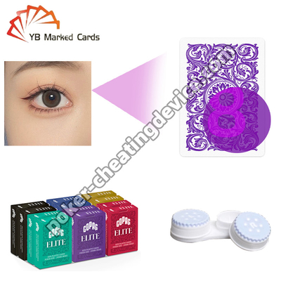 Lentilles de contact à encre invisible pour les cartes marquées