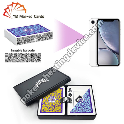 Jeux de cartes Copag Neoteric en plastique marqués avec code-barres, format standard, index jumbo, jeu double