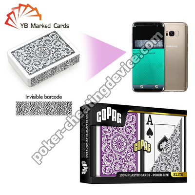 Copag 1546 Cartes Truquées avec Code-Barres Index Jumbo Violet/Gris Jeu Double