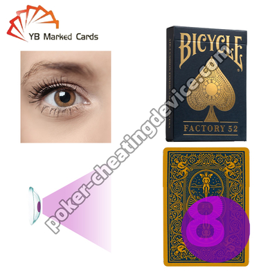 Cartes à jouer marquées infrarouges Bicycle Factory 52, avantage ultime au poker