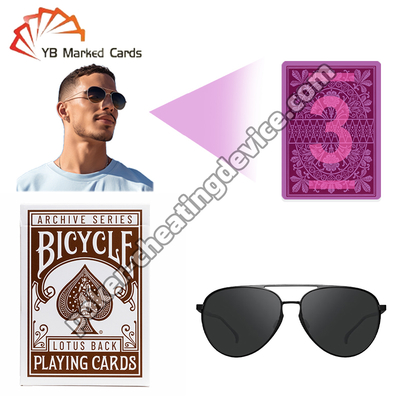 Cartes de poker à encre invisible Bicycle Lotus Back 1891